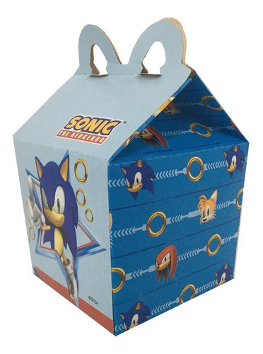 Cajita Feliz Para Cumpleaños X 5u - Sonic 0