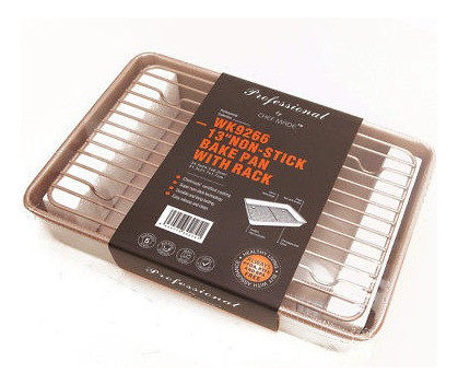 ¿wk9266 Chefmade, Cacerola Del Asador Con Parrilla Plana? Ch 1