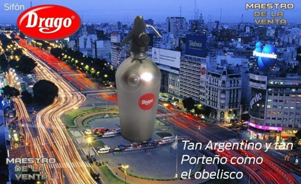 Sifon Drago Automatico 1,3 Litros Nuevo Sin Capsula De Carga 1
