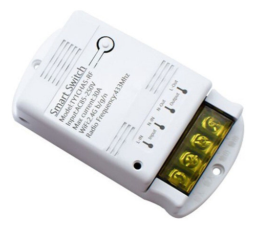 Módulo De Relé Tuya Wifi 30a 85-250v Switch Diy 433mhz Rf Co 1