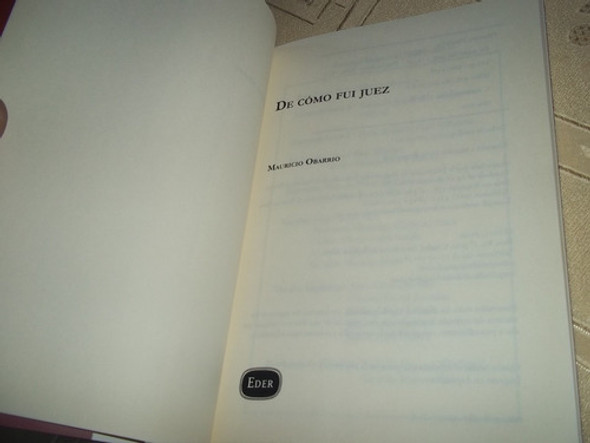 De Como Fui Juez - Mauricio Obarrio 1 De Como Fui Juez - Mauricio Obarrio 1