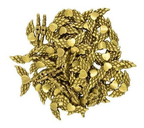 10 X 50 Peças De Bronze Antigo Asa De Espaçador Miçangas 0