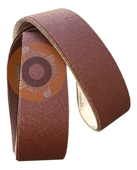 4 Bandas Lija 75x2000. Oxido Aluminio Grano 400 0