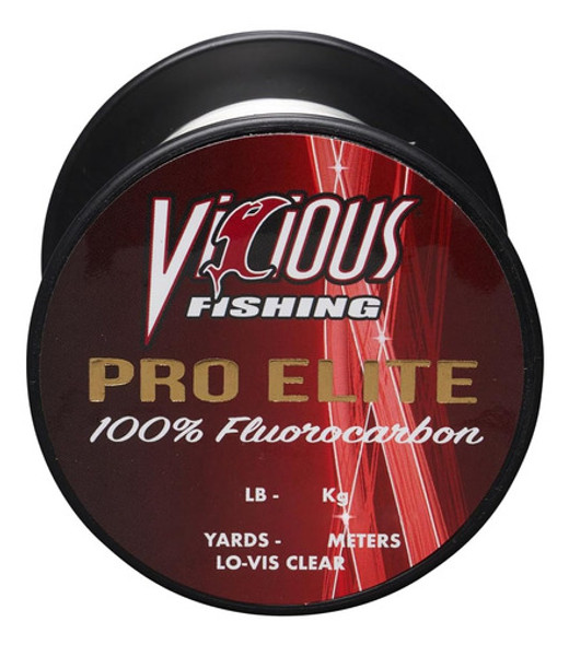 Línea Pesca Fluorocarbono Vicious Elite 6 Libras 500 Yardas 0 Línea Pesca Fluorocarbono Vicious Elite 6 Libras 500 Yardas 0
