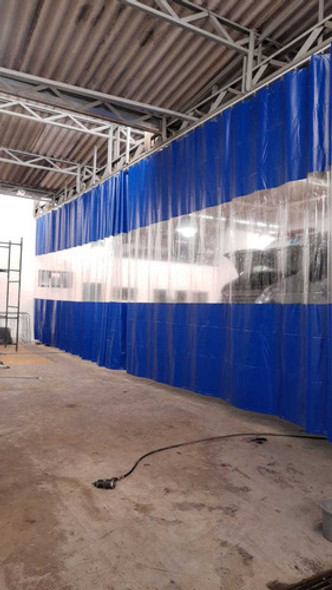 Cortina Cabine D Pintura 4,0(l)×2,50(a) C/ilhós Frete Grátis 1