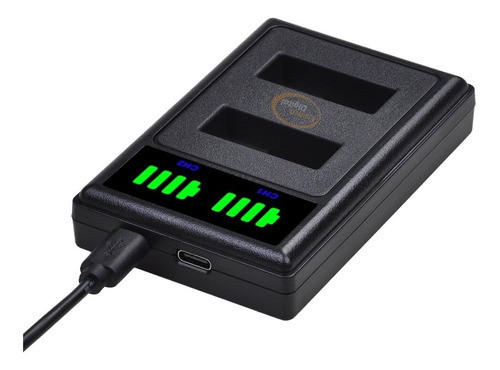 Cargador Usb Lcd Doble Ahdbt-501 Ahdbt-601 Gopro 5 7 1