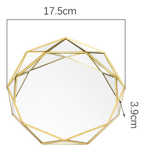 Prato De Joias Geometria Prato De Joias Para 17,5 X 17,5 X 3 1