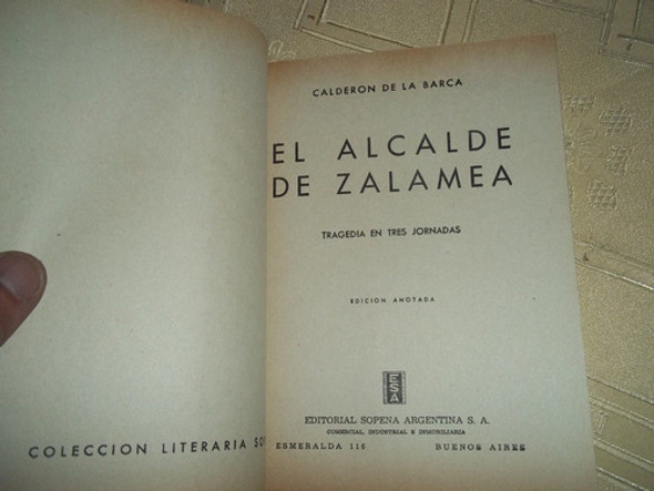 El Alcalde De Zalamea - Tragedia En 3 Jornadas - De La Barca 1