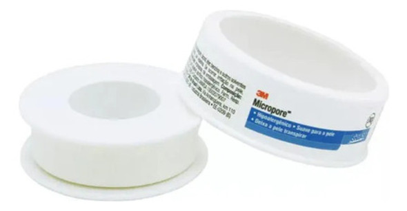 Fita Micropore 12,5mm X 10m Hipoalergênica Branca 3m Unid 0