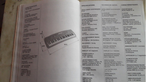 Manual De Funcionamiento De Sintetizador E-16roland 0