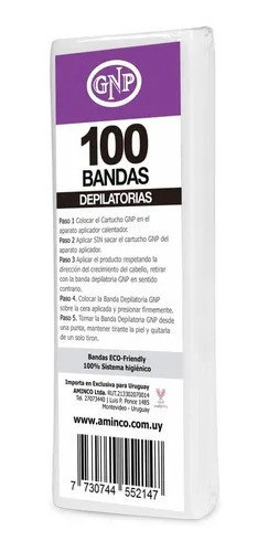 Bandas Depilatorias Para Cera Gnp X100 Unidades 1
