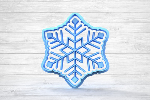 Molde Cortante De Galletitas Copos De Nieve 0