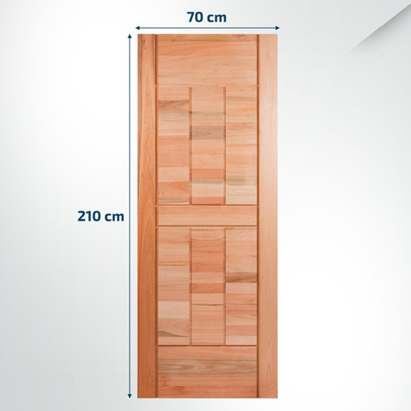Folha De Porta Maciça 210x70cm Eucalipto Pm96 Cruzeiro 1