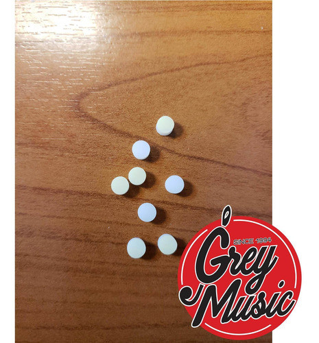 Pack X8 Inlays In4 Cool Parts Punto Dot 5mm Guitarra-bajo 8u 0