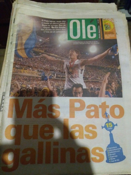 Diario Ole 19/12/2005 Boca Campeón Sudamericana 0 Diario Ole 19/12/2005 Boca Campeón Sudamericana 0