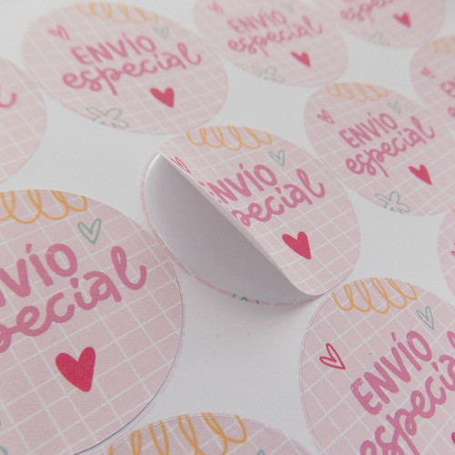 Stickers Adhesivos Cajas Bolsas Emprendedores Etiquetas 0