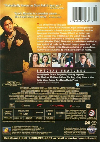 Dvd My Name Is Khan / Mi Nombre Es Khan 1