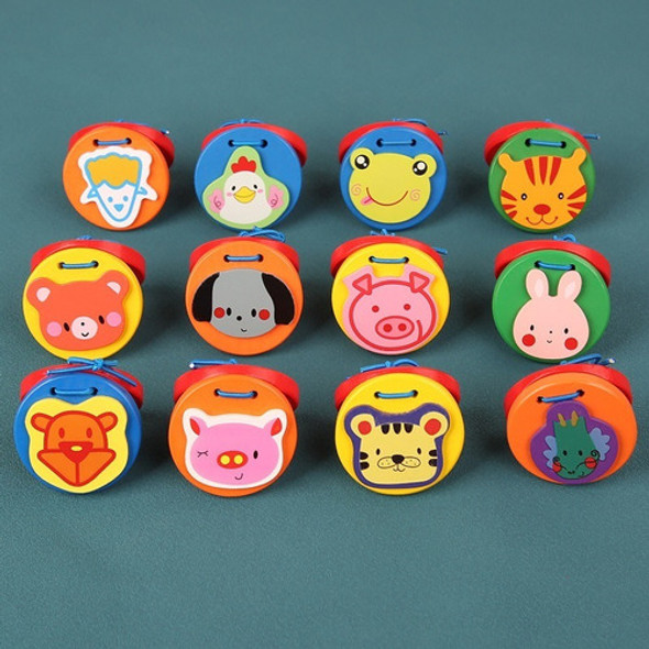 12pcs De Animais Fofos Castanholas Educação Infantil Music 0