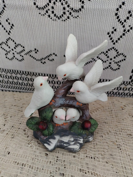 Muy Bonito Antiguo Grupo En Porcelana De Biscuit Impecable 0