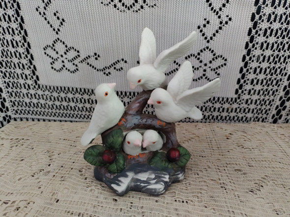 Muy Bonito Antiguo Grupo En Porcelana De Biscuit Impecable 1