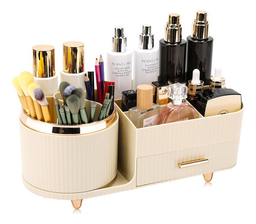Organizador De Maquillaje Rotatorio Grande Con Cajones 0