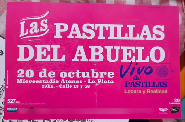 Flyer Pastillas Del Abuelo La Plata Vivo 0
