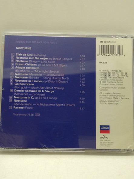 Music For Relaxation Nocturne Cd Nuevo 1