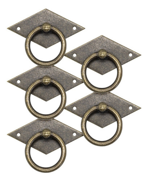 5 X Puxador De Guarda Roupa Porta Movel Losango Retro Antigo 0
