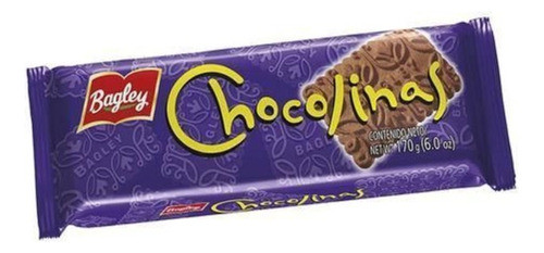 Galletitas Dulces Chocolinas Bagley Original Chocolate 170g 0