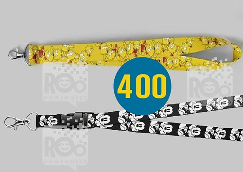 Diseños Vectores Plantillas Lanyard Cintas Porta Credencial 1