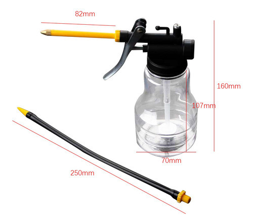 Lata De Óleo De Mão Transparente Lata De Óleo Com Ponta 1