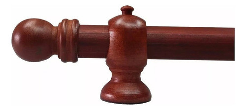 Barral De Madera 2.40 Mts Cortina Ambiente Kit Completo 22mm 1