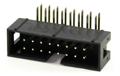 3 Conectores Macho Idc 16 8x2 Cable Plano 90g Pcb 0