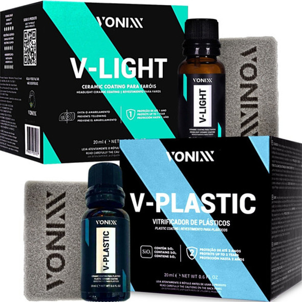 V Light + V Plastic 20ml Vitrificador Farol Plastico Vonixx 0