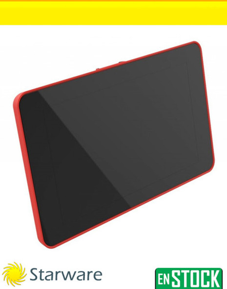 Gabinete Carcasa Raspberry Pi 4 Para Pantalla 7p Oficial Roj 1