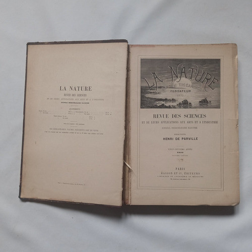 La Nature, Gaston Tissandier, 1899, Frances. La Naturaleza 0