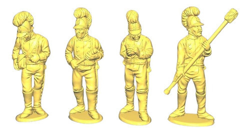 Artillero Cargando Wurtemberg Napoleónico, Escala 1/32 0