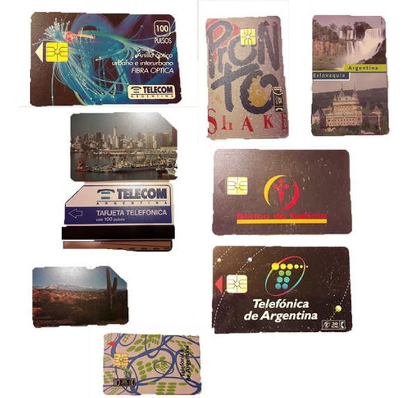 Lote X9 Tarjeta Telefono Telefonica Argentina Telecom Gabym 0