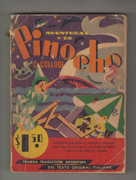 Aventuras De Pinocho X Collodi Completo Ilustrado 1940 Raro 0