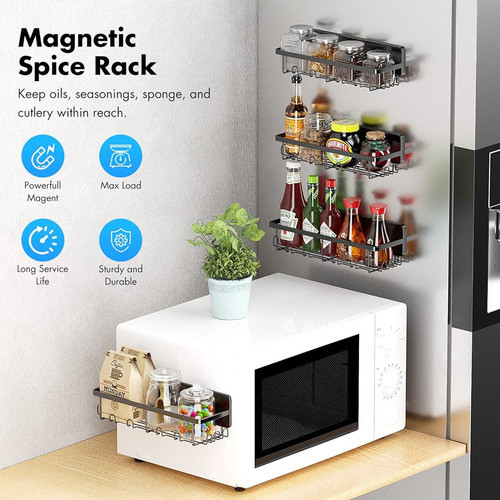 Estante De Especias Magnético Para Refrigerador, Estante Mag 1