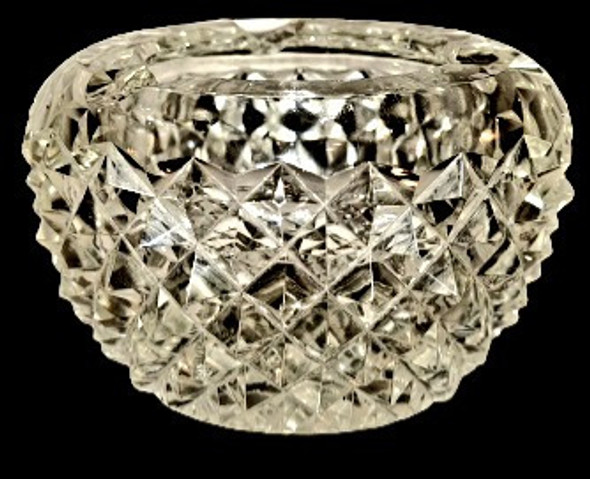 Cenicero Cristal Checoslovako Punta Diamante Impecable C81 0