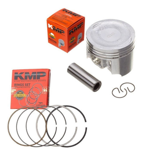 Kit Pistão Com Anéis Honda Pop 110i Biz 110i 0,25 Mm Kmp 0