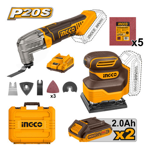 Kit  Lijadora Orbital + Herramienta Multifuncion Ckli20276 0