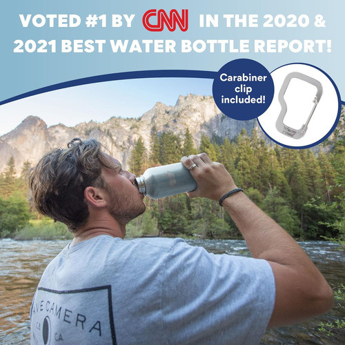 Healthy Human Botella Agua Acero Inoxidable 21oz Naranja 1