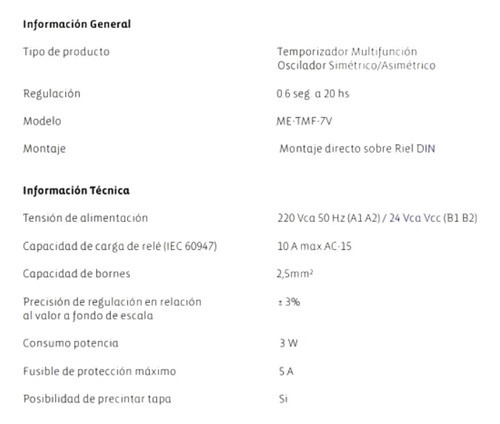 Temporizador Multifuncion Oscilador Simetr/asimetr Montero 1