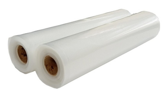 3 Rollos X2 (6u) Bolsas Gofradas Envasadora Al Vacío 28cmx5m 1