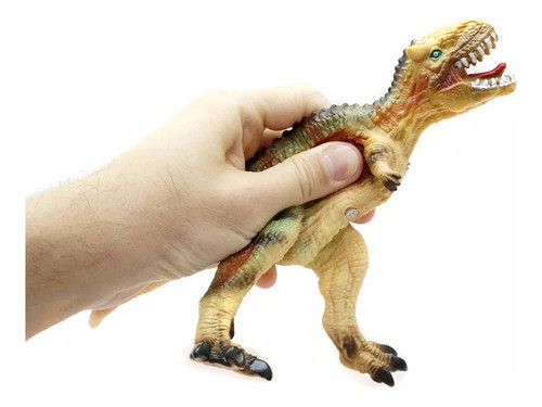 Figura Dino King Dinosaurio De Goma Carnotaurus Con Chifle 1