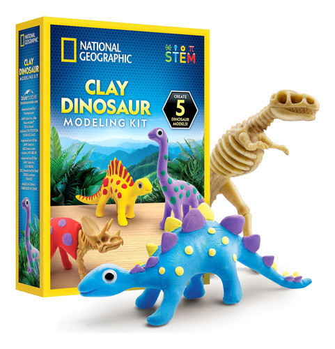 Kit De Artes E Ofícios De Dinossauros Em Argila National Geo 0