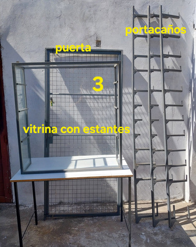 Lote De Mobiliario- Ferreteria-puerta +porta Caño+vitrina- 0