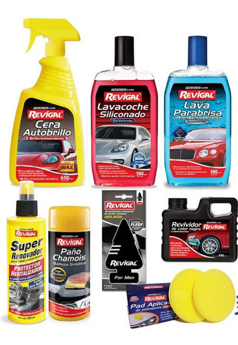 Set  De Lavado Cera Lavacoche  Chamois  Revigal 0